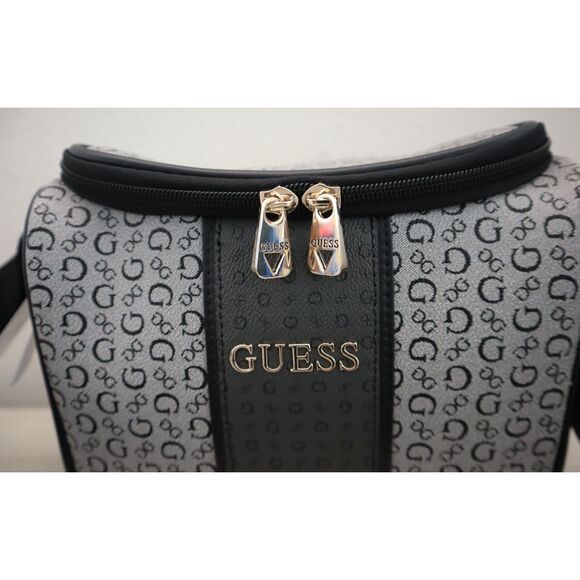 Guess RCS9478069 Black Multi Monogram Suma Travel Insulated Lunch Box w/Strap - Picture 4 of 8
